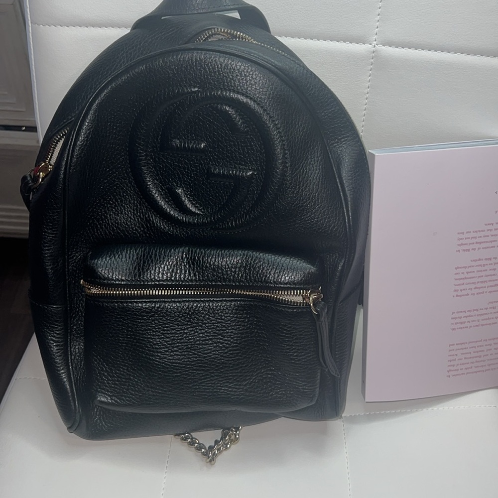 Gucci Soho Rucksack Backpack Interlocking Gg Chai… - image 6